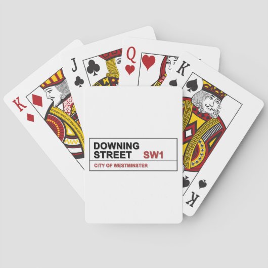 10 Downing Street London Pokerkaarten (Achterkant)