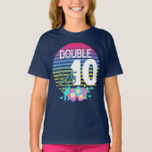 10 Dubbele cijfers verjaardag T-shirt (Voorkant)