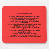 10 echt vreemde feiten muismat (Voorkant)