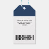 10 Eco werknemer foto, barcode, Logo, naamtags Cadeaulabel (Achterkant)