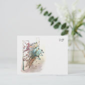 10 : Een bank met klimop Briefkaart (Staand voorkant)