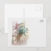 10 : Een bank met klimop Briefkaart (Voorkant / Achterkant)