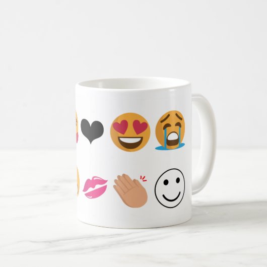 10 emoji koffiemok (Voorkant rechts)