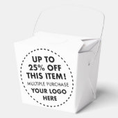 10 Favor Dozenboxen 25% KORTING Bulk Aankoop Korti Bedankdoosjes (Voorkant)