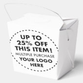 10 Favor Dozenboxen 25% KORTING Bulk Aankoop Korti Bedankdoosjes (Achterkant)