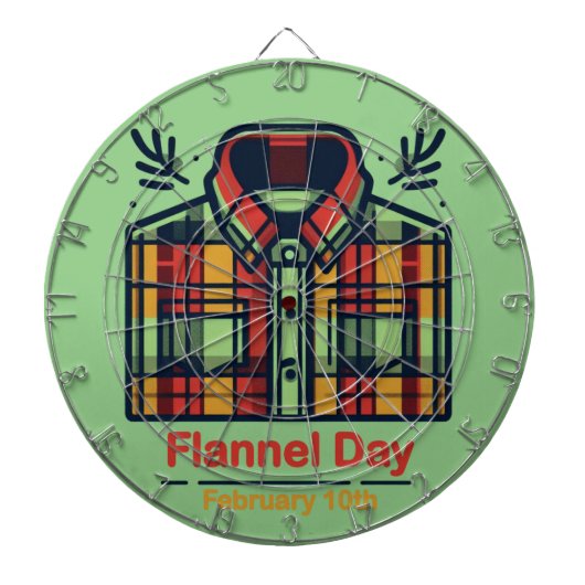 10 feb - Flaneldag Dartbord (Voorkant)