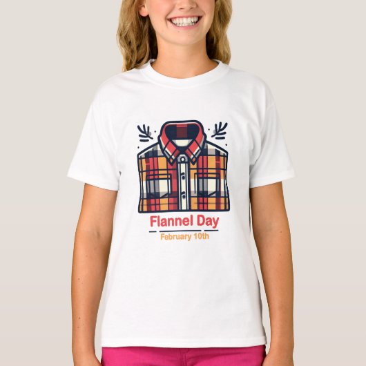 10 feb - Flaneldag T-shirt (Voorkant)