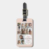 10 Foto Collage Beste Oma Ooit Bagagelabel (Voorkant verticaal)