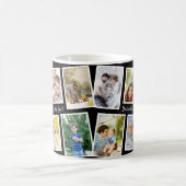 10 Foto Collage Black en White Persoonlijke pap Koffiemok (Center)