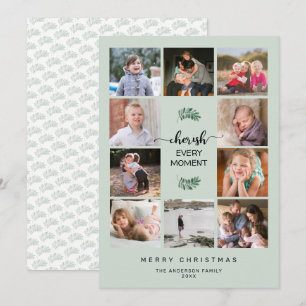 10 Foto Collage Cherish Moment Kerstmis Feestdagenkaart
