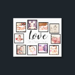 10 Foto Collage Love Family Canvas Afdruk<br><div class="desc">10 fotosjabloon gemaakt door u gepersonaliseerde kunst aan de muur - Canvas Print van Ricaso - voeg uw eigen foto's en tekst toe aan dit geweldige canvas</div>