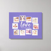 10 Foto Collage Love Family Canvas Afdruk (Voorkant)