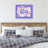 10 Foto Collage Love Family Canvas Afdruk (Insitu (Slaapkamer))