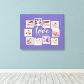 10 Foto Collage Love Family Canvas Afdruk (Insitu (Houten vloer))