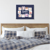 10 Foto Collage Love Family Canvas Afdruk (Insitu (Slaapkamer))
