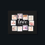 10 Foto Collage Love Family Canvas Afdruk<br><div class="desc">10 fotosjabloon gemaakt door u gepersonaliseerde kunst aan de muur - Canvas Print van Ricaso - voeg uw eigen foto's en tekst toe aan dit geweldige canvas</div>