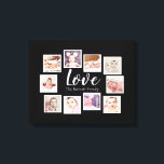 10 Foto Collage Love Family Canvas Afdruk<br><div class="desc">10 fotosjabloon gemaakt door u gepersonaliseerde kunst aan de muur - Canvas Print van Ricaso - voeg uw eigen foto's en tekst toe aan dit geweldige canvas</div>