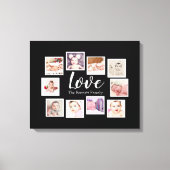 10 Foto Collage Love Family Canvas Afdruk (Voorkant)