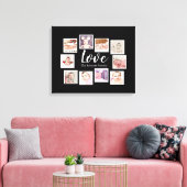 10 Foto Collage Love Family Canvas Afdruk (Insitu (Woonkamer))