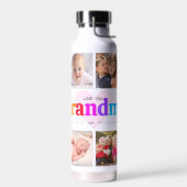 10 Foto Collage Love You Grandma Multicolor Bold Waterfles (Links)