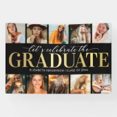 10 Foto Collage Modern Graduation Party Spandoek (Horizontaal)