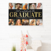 10 Foto Collage Modern Graduation Party Spandoek (Insitu)