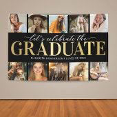 10 Foto Collage Modern Graduation Party Spandoek