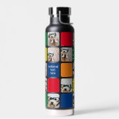 10 foto collage moderne kubus rood blauw groen gee waterfles (Links)