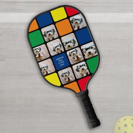 10 Foto-collage - Snelheidsbedekking primaire kleu Pickleball Paddle