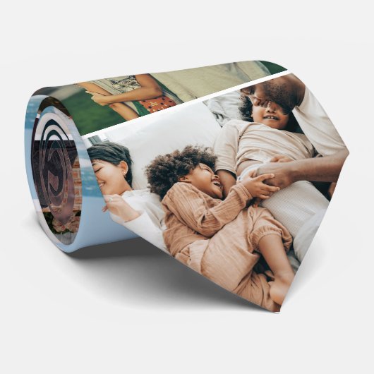 10 Foto collage Stropdas (Opgerold)