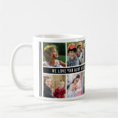 10 Foto Collage We houden van je tante Black White Koffiemok (Links)