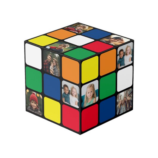 10 Foto colorful square color puzzle (kleurrijke v Kubus (Voorkant hoekig)