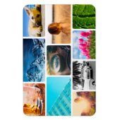 10 Foto Fridge Magnet Sjabloon Collage White Magneet (Verticaal)