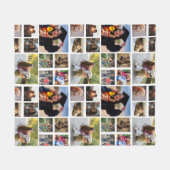 10 foto gepersonaliseerde Fleece Deken (Voorkant (Horizontaal))