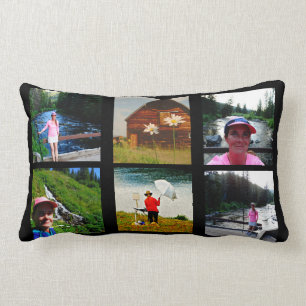 10 Foto Instagram Collage Black achtergrond Kussen