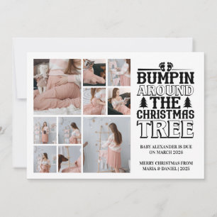 10 Foto Kerstboom Zwangerschapsaankondiging Feestdagenkaart