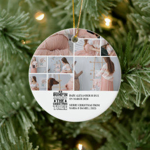 10 Foto Kerstboom Zwangerschapsaankondiging Keramisch Ornament