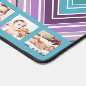 10 Foto Kleurrijke ZigZag Gepersonaliseerd Bureaumat (Hoek)