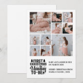 10 Foto Mama om de zwangerschap van Kerstmis te zi Feestdagenkaart (Voorkant / Achterkant)