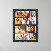 10 Foto Modern Geometric Stylish Name Canvas Afdruk (Voorkant)