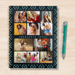 10 Foto Modern Geometric Stylish Name Planner<br><div class="desc">10 Foto Modern Geometric Stylish Name Planners zijn uitgerust met tien van uw favoriete afbeeldingen voor een eenvoudige en snelle DIY die uw eigen fotocollage toevoegt. Personaliseer met jouw naam en omringd met een geometrisch patroon. Maakt een perfect cadeau voor Kerstmis, verjaardagen, Moederdag, zussen, beste vrienden en nog veel meer....</div>