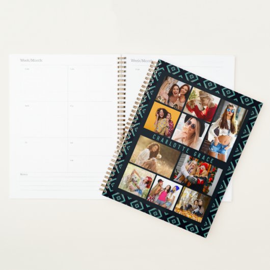 10 Foto Modern Geometric Stylish Name Planner (Display)