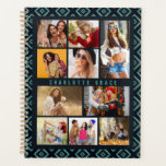 10 Foto Modern Geometric Stylish Name Planner<br><div class="desc">10 Foto Modern Geometric Stylish Name Planners zijn uitgerust met tien van uw favoriete afbeeldingen voor een eenvoudige en snelle DIY die uw eigen fotocollage toevoegt. Personaliseer met jouw naam en omringd met een geometrisch patroon. Maakt een perfect cadeau voor Kerstmis, verjaardagen, Moederdag, zussen, beste vrienden en nog veel meer....</div>