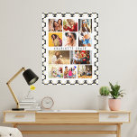 10 Foto Modern Groovy Daisy Flower Stylish Name Canvas Afdruk<br><div class="desc">10 Foto Modern Groovy Daisy Flower Stylish Name Canvas Art biedt tien van uw favoriete afbeeldingen voor een eenvoudige en snelle DIY-bewerking en voeg uw eigen fotocollage toe. Personaliseer u met jouw naam en omringd met een retro groovy daisy flower en schaakbordpatroon. Maakt een perfect cadeau voor Kerstmis, verjaardagen, Moederdag,...</div>