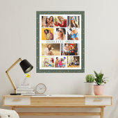 10 Foto Modern Stars Stijlvolle Groene Naam Canvas Afdruk