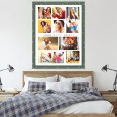 10 Foto Modern Stars Stijlvolle Groene Naam Canvas Afdruk (Insitu (Slaapkamer))