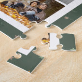 10 Foto Modern Stars Stijlvolle Groene Naam Legpuzzel (Zijkant)