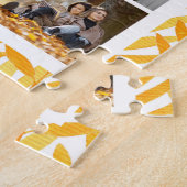 10 Foto Modern Stijlvolle Waterverf Naam verlaat Legpuzzel (Zijkant)