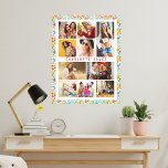 10 Foto Modern Trendy Floral Stylish Name Canvas Afdruk<br><div class="desc">10 Foto Modern Trendy Floral Stylish Name Canvas Kunst kenmerkt tien van uw favoriete afbeeldingen voor een gemakkelijke en snelle DIY voegt uw eigen fotocollage toe. Personaliseer het jouw naam en omringd met een kleurrijk floreel patroon. Maakt een perfect cadeau voor Kerstmis, verjaardagen, Moederdag, zussen, beste vrienden en nog veel...</div>