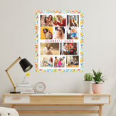 10 Foto Modern Trendy Floral Stylish Name Canvas Afdruk